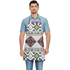 Ukrainian Folk Seamless Pattern Ethnic Ornament Border Element Traditional Kitchen Apron