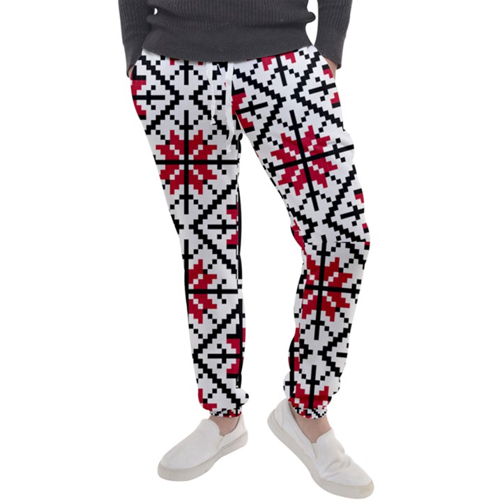 Ukrainian Folk Seamless Pattern Ornament Ethnic Ornament Border Element Traditional Art Men s Jogger Sweatpants