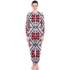 Ukrainian Folk Seamless Pattern Ornament Ethnic Ornament Border Element Traditional Art Onepiece Jumpsuit (ladies)