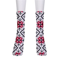 Ukrainian Folk Seamless Pattern Ornament Ethnic Ornament Border Element Traditional Art Crew Socks by Grandong