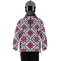 Ukrainian Folk Seamless Pattern Ornament Ethnic Ornament Border Element Traditional Art Men s Ski And Snowboard Waterproof Breathable Jacket by Grandong