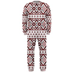 Illustration Of Ukrainian Folk Seamless Pattern Ornament Onepiece Jumpsuit (men)