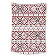 Illustration Of Ukrainian Folk Seamless Pattern Ornament Large Tapestry