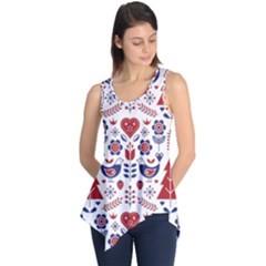 Scandinavian Folk Seamless Pattern Sleeveless Tunic by Grandong