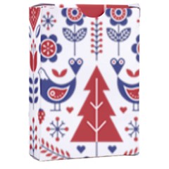 Scandinavian Folk Seamless Pattern Playing Cards Single Design (rectangle) With Custom Box