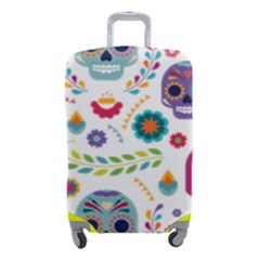 Mexican Floral With Skull Seamless Pattern Luggage Cover (small) by Grandong