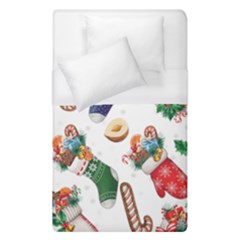 Christmas Socks Gloves Candy Cane Stocking Seamless Duvet Cover (single Size)