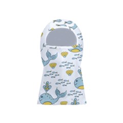 Whale Cartoon Whale Seamless Cartoon Character Animals Leaf Balaclava Face Mask by Grandong