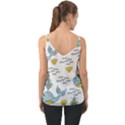 Whale Cartoon Whale Seamless Cartoon Character Animals Leaf Chiffon Cami View2