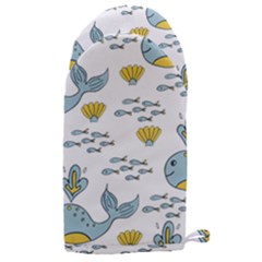 Whale Cartoon Whale Seamless Cartoon Character Animals Leaf Microwave Oven Glove