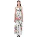 Floral Elements Peony Chinese Rose Empire Waist Maxi Dress View1