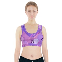 Colorful Labstract Wallpaper Theme Sports Bra With Pocket by Apen