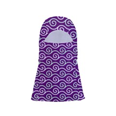 Violet White Pattern Adjustable Balaclava Face Mask by ytdream