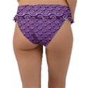 Violet White Pattern Frill Bikini Bottoms View2