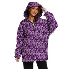 Violet White Pattern Women s Ski And Snowboard Waterproof Breathable Jacket by ytdream