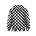 Black And White Pattern Kids  Zipper Hoodie View2