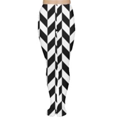 Black And White Pattern Tights