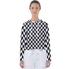 Black And White Pattern Women s Slouchy Sweat