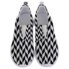 Black And White Pattern No Lace Lightweight Shoes by ytdream