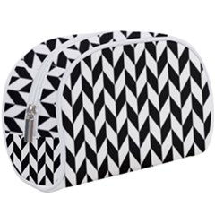 Black And White Pattern Make Up Case (large) by ytdream