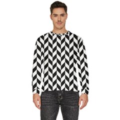 Black And White Pattern Men s Fleece Sweatshirt