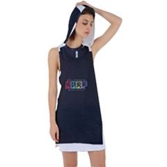 Surf Racer Back Hoodie Dress by wateenstore