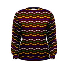 Multicolor Wave Pattern Women s Sweatshirt