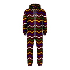 Multicolor Wave Pattern Hooded Jumpsuit (kids)