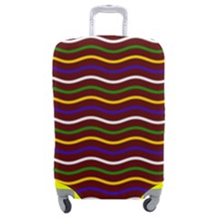 Multicolor Wave Pattern Luggage Cover (medium)