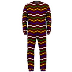 Multicolor Wave Pattern Onepiece Jumpsuit (men)