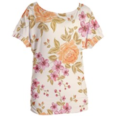 Peony Flower Floral Flora Pattern Women s Oversized T-shirt by Bedest