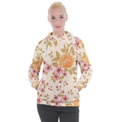 Peony Flower Floral Flora Pattern Women s Hooded Pullover