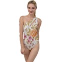 Peony Flower Floral Flora Pattern To One Side Swimsuit View1