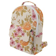 Peony Flower Floral Flora Pattern Flap Pocket Backpack (small)