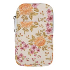 Peony Flower Floral Flora Pattern Waist Pouch (small) by Bedest