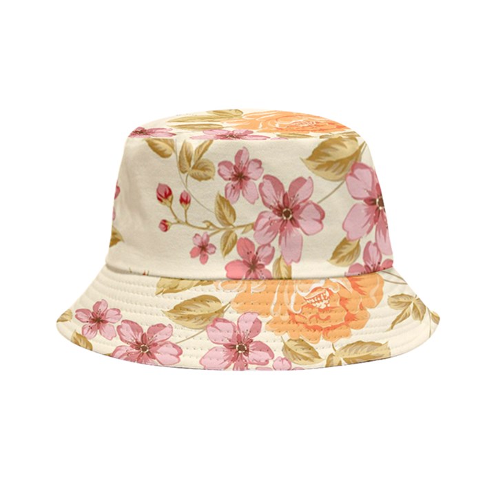 Peony Flower Floral Flora Pattern Bucket Hat