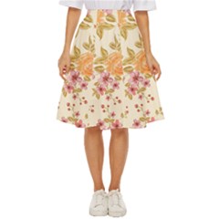 Peony Flower Floral Flora Pattern Classic Short Skirt by Bedest