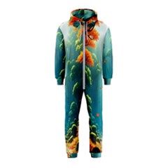 Autumn Trees Nature Hooded Jumpsuit (kids)