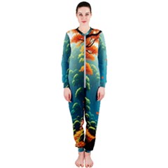 Autumn Trees Nature Onepiece Jumpsuit (ladies)