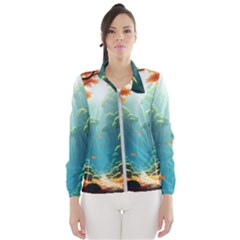 Autumn Trees Nature Women s Windbreaker