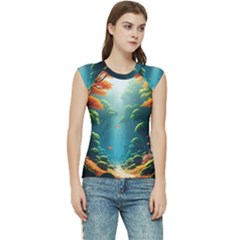 Autumn Trees Nature Women s Raglan Cap Sleeve T-shirt by Bedest