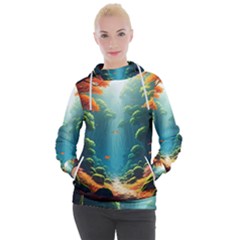 Autumn Trees Nature Women s Hooded Pullover