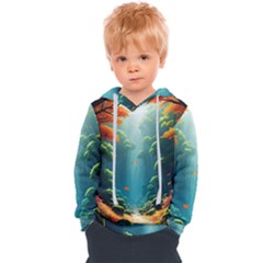 Autumn Trees Nature Kids  Overhead Hoodie