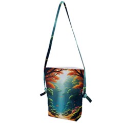 Autumn Trees Nature Folding Shoulder Bag by Bedest