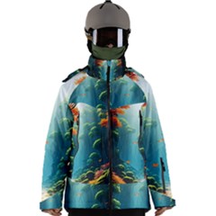 Autumn Trees Nature Men s Zip Ski And Snowboard Waterproof Breathable Jacket by Bedest