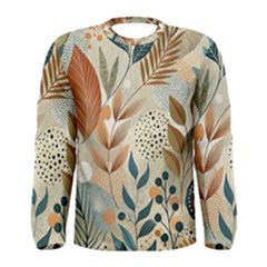 Leaves Pattern Flower Floral Flora Men s Long Sleeve T-shirt