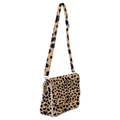 Leopard Skin Pattern Shoulder Bag With Back Zipper by Bedest