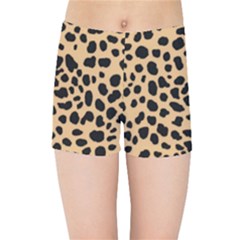 Leopard Skin Pattern Kids  Sports Shorts