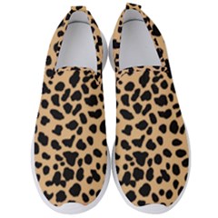 Leopard Skin Pattern Men s Slip On Sneakers by Bedest