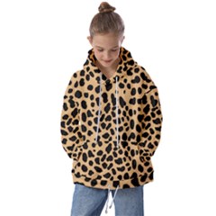 Leopard Skin Pattern Kids  Oversized Hoodie